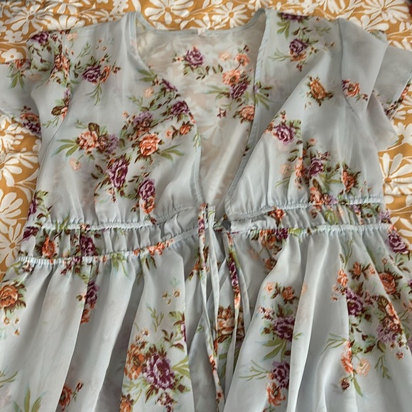 Sheer high low tie front - Picture 2 of 2